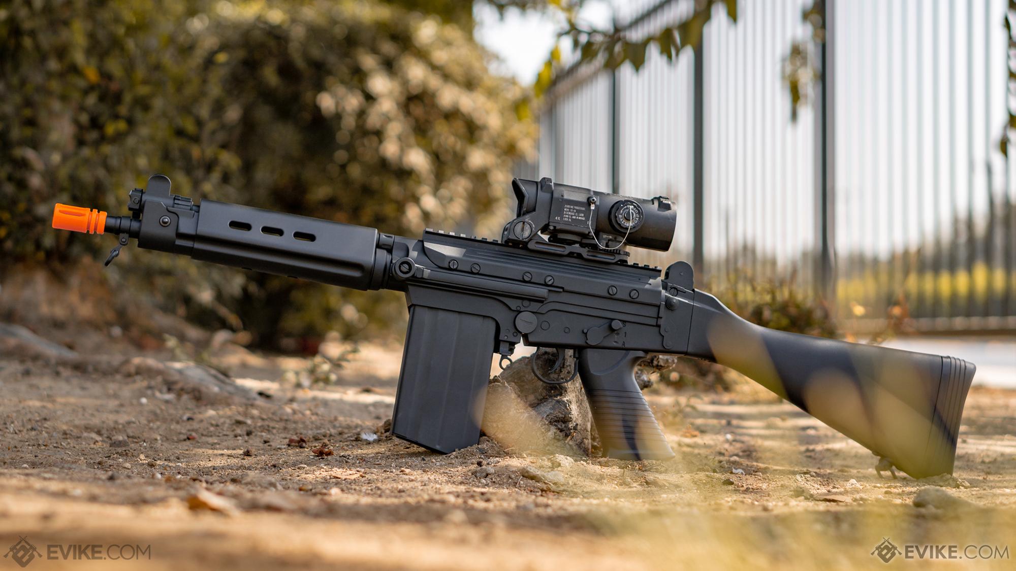 Réplica FAL Carabina Full Metal Airsoft Blowback AEG (Tipo C